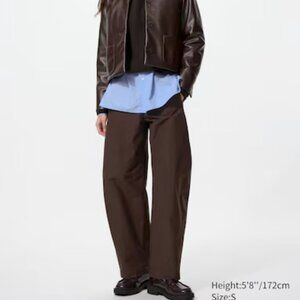 UNIQLO Jersey Barrel Leg Pants w/ 27" Inseam